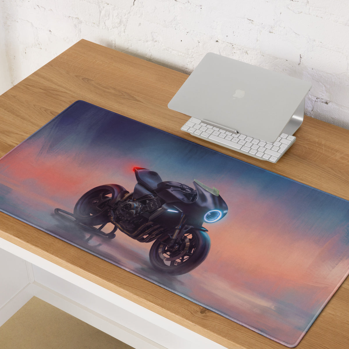 Custom Triumph Speed Triple RR Inspired Extended Mouse Pad, Large Desk Mat for Office & Setup