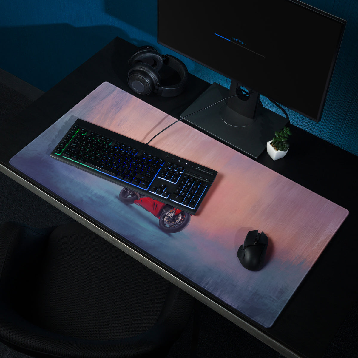 Honda Fireblade Inspired Extra Large Desk Mat, Aesthetic Mousepad for Gamers