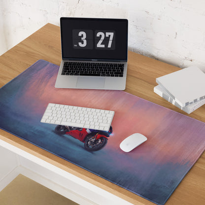 Honda Fireblade Inspired Extra Large Desk Mat, Aesthetic Mousepad for Gamers