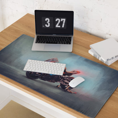 BMW M1000RR Inspired Gaming Mousepad, Oversized Desk Pad with Stitched Edges