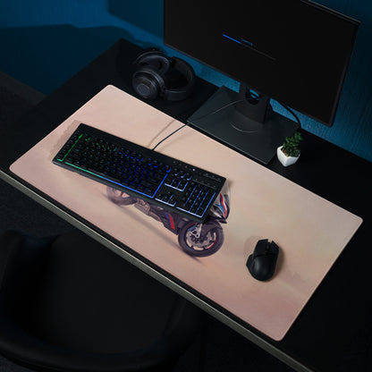 BMW S1000RR Inspired Extended Mouse Pad, Large Desk Mat for Gamers