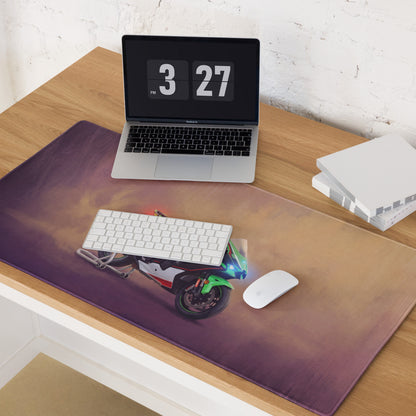 Kawasaki Ninja ZX-10R Inspired Gaming Mousepad, Oversized Desk Mat for PC Setup