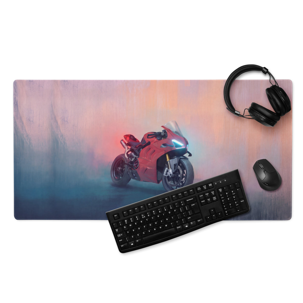 Ducati Panigale V4 Inspired Extended Mouse Pad, Large Desk Mat for Office & Setup