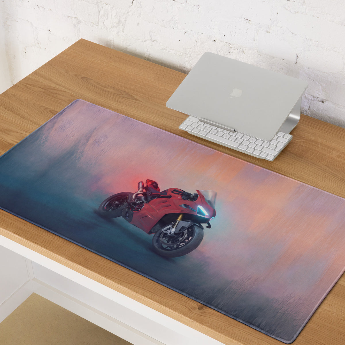 Ducati Panigale V4 Inspired Extended Mouse Pad, Large Desk Mat for Office & Setup