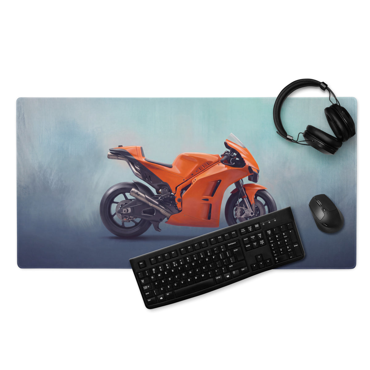 KTM RC8 Inspired Extra Large Desk Mat, Aesthetic Mousepad for Gamers