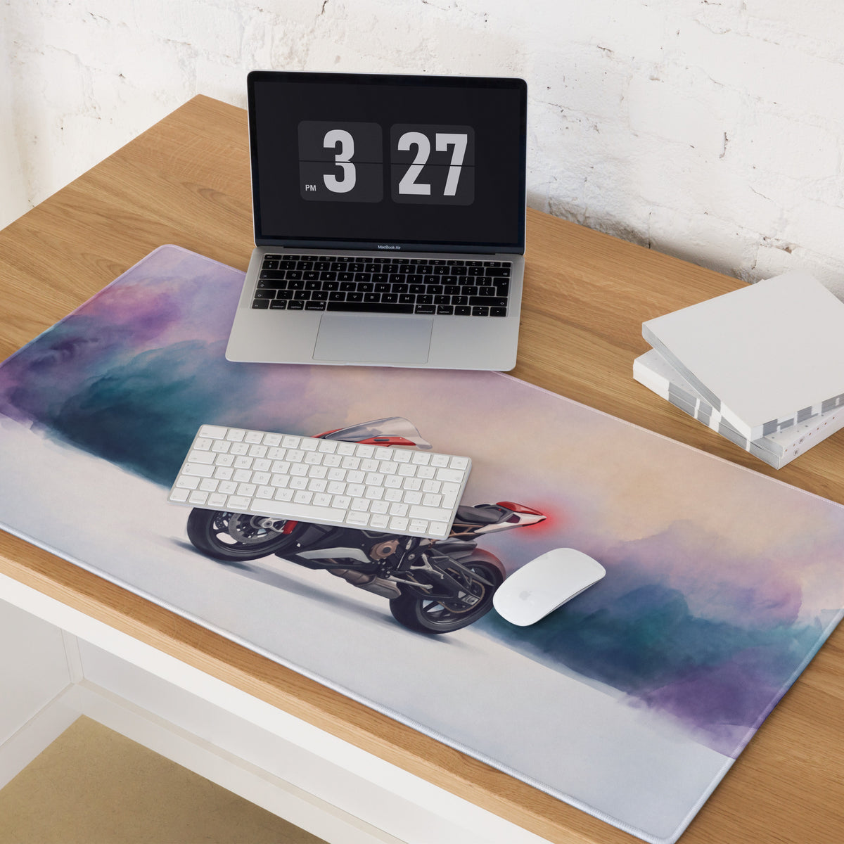 BMW S1000RR Inspired Large Desk Pad, Premium Gaming Mousepad for PC Setup