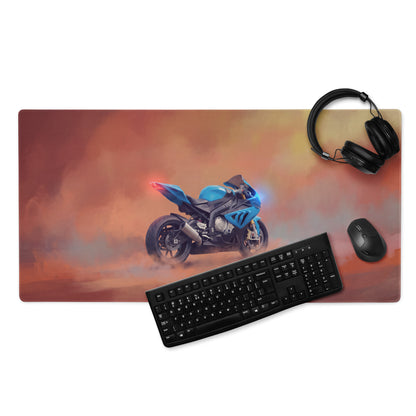 BMW S1000RR Inspired Extended Mouse Pad, Large Desk Mat for Office & Gaming