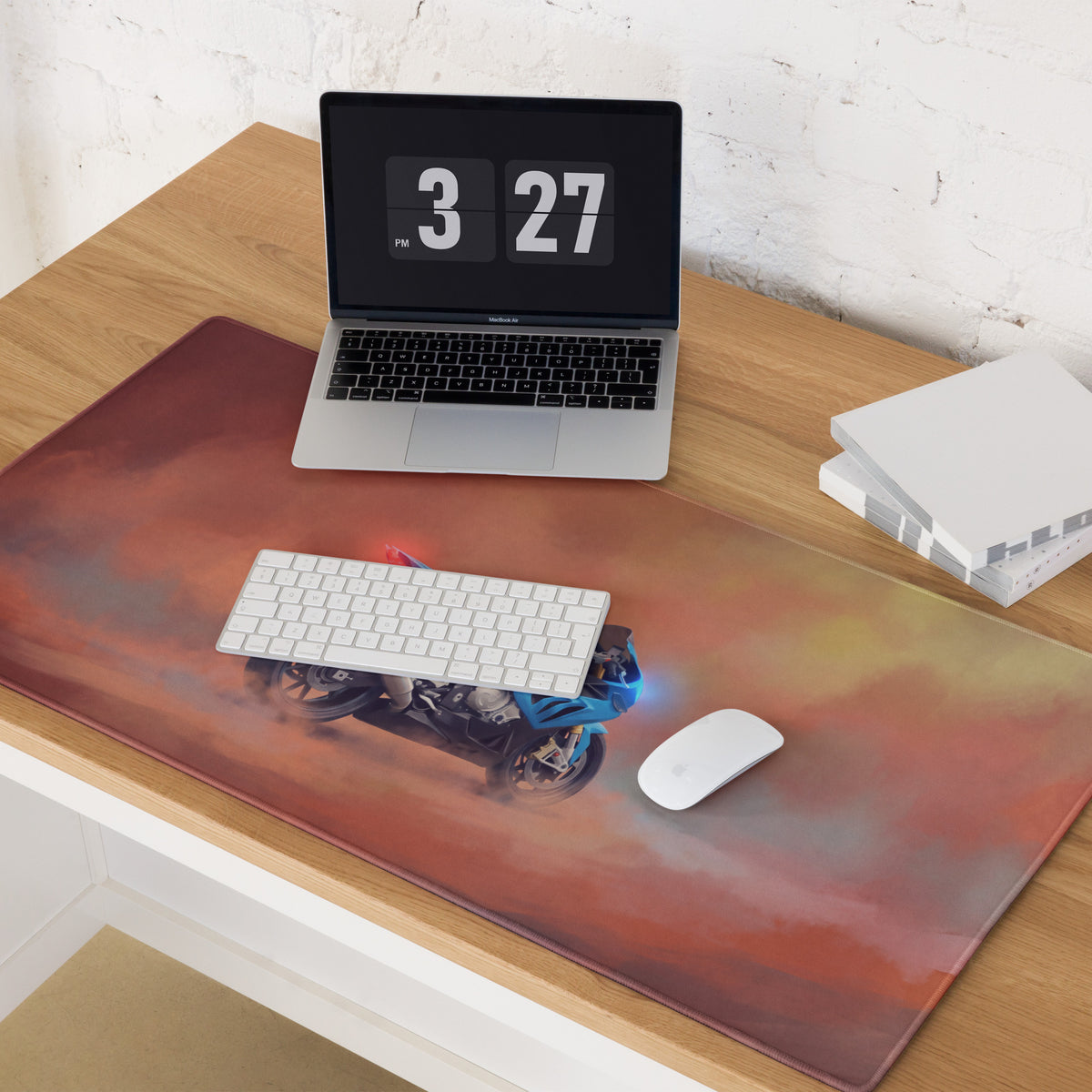 BMW S1000RR Inspired Extended Mouse Pad, Large Desk Mat for Office & Gaming