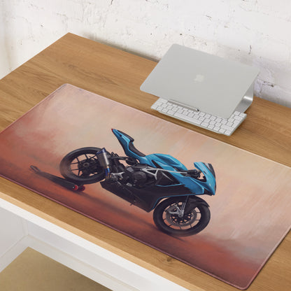 MV Agusta F3 Inspired Gaming Desk Mat, Oversized Mouse Pad with Stitched Edges