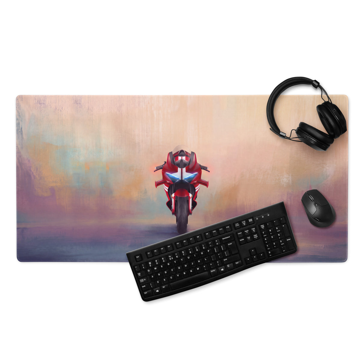 Ducati Panigale V4S Inspired Extended Gaming Mouse Pad, Large Desk Mat