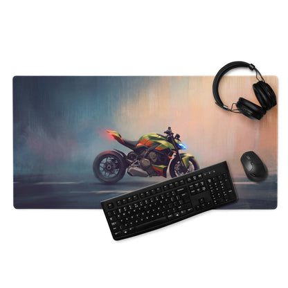 Ducati Streetfighter V4 Inspired Extra Large Desk Mat, Aesthetic Mousepad for Setup