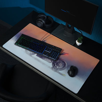 Ducati Panigale V4 Lamborghini Inspired Extended Mouse Mat, Large Gaming Desk Pad for Office