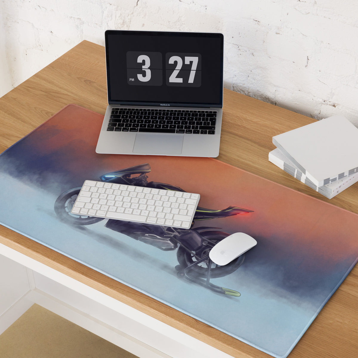 Ducati Panigale V4 Lamborghini Inspired Extended Mouse Mat, Large Gaming Desk Pad for Office