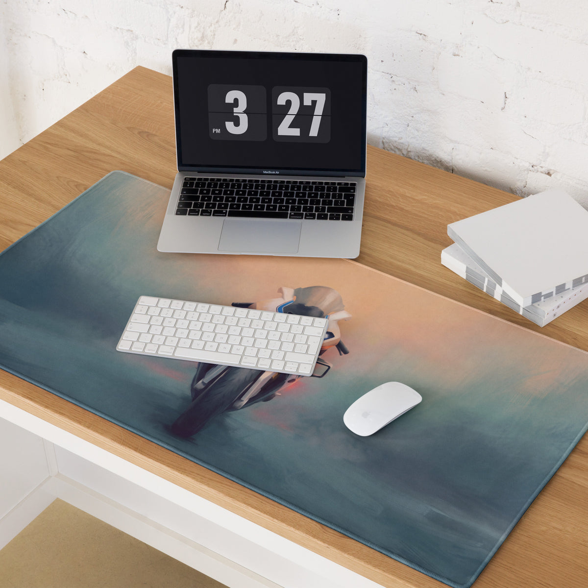 BMW S1000RR Inspired Extra Large Desk Mat, Aesthetic Mousepad for Gamers