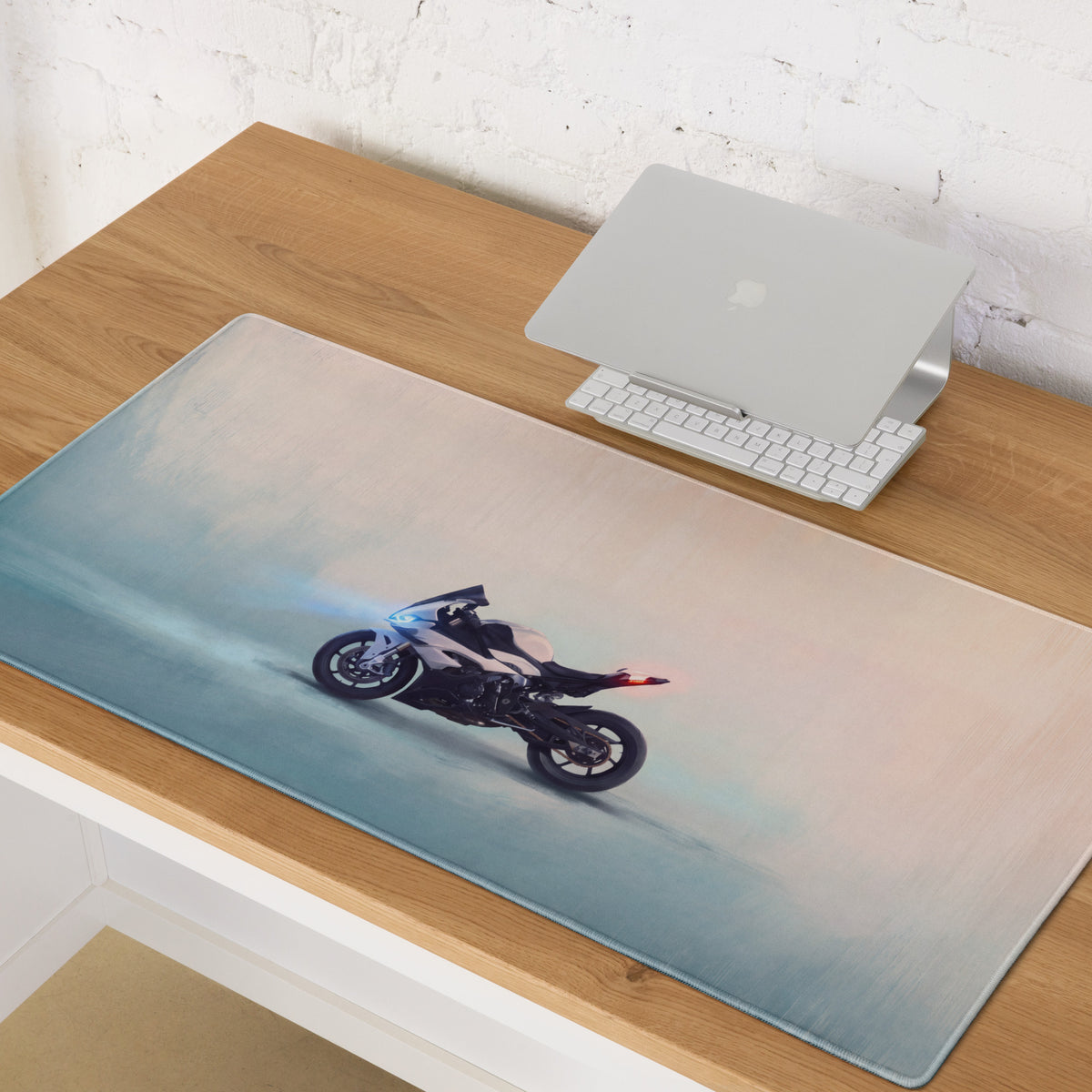 BMW S1000RR Inspired Extended Mouse Pad, Large Desk Mat for Office & Setup