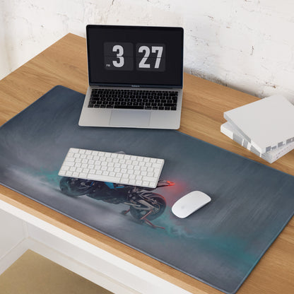 BMW M1000RR Inspired Gaming Mousepad, Oversized Desk Pad with Stitched Edges