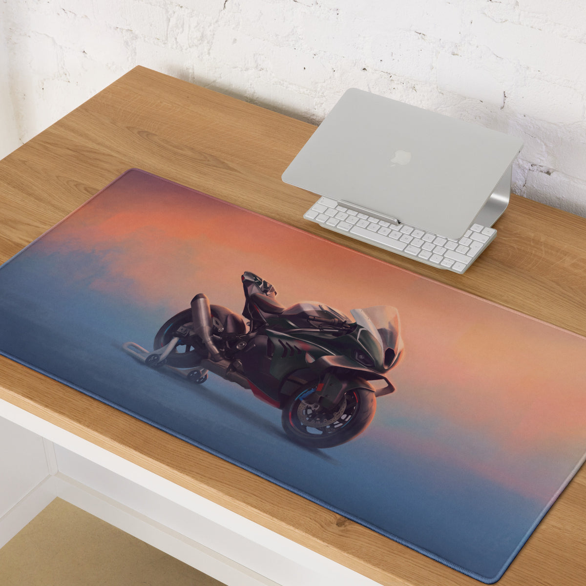 BMW M1000RR Inspired Large Mousepad, Premium Desk Mat for Office & Gaming