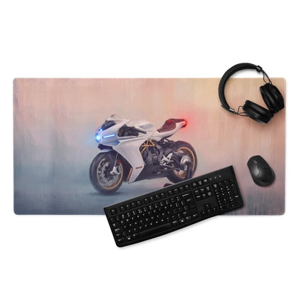 MV Agusta Superveloce Inspired Extended Gaming Mouse Pad, Large Desk Mat for PC Setup