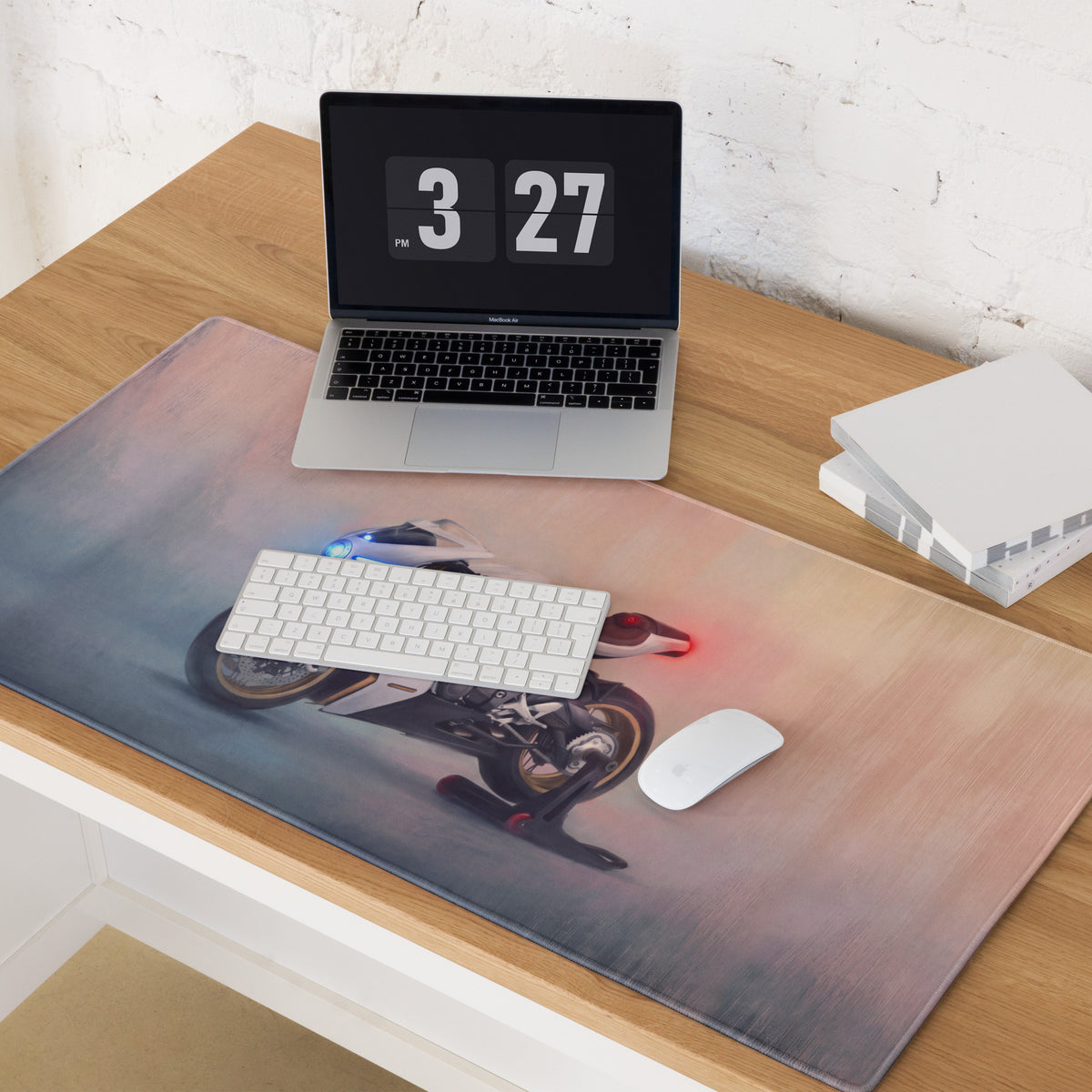 MV Agusta Superveloce Inspired Extended Gaming Mouse Pad, Large Desk Mat for PC Setup