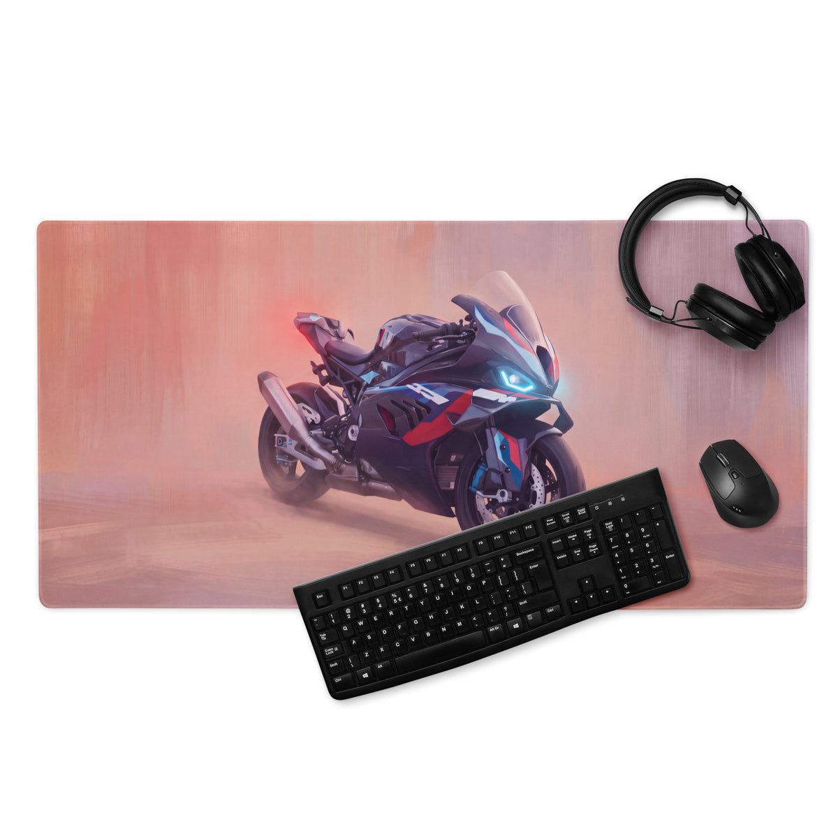 BMW M1000RR Inspired Extended Mouse Pad, Large Desk Mat for Office & Setup