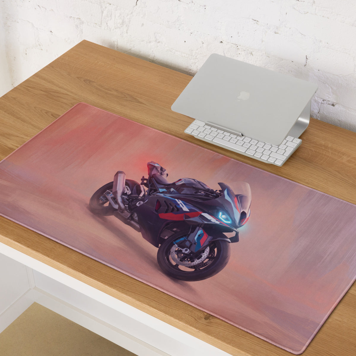 BMW M1000RR Inspired Extended Mouse Pad, Large Desk Mat for Office & Setup