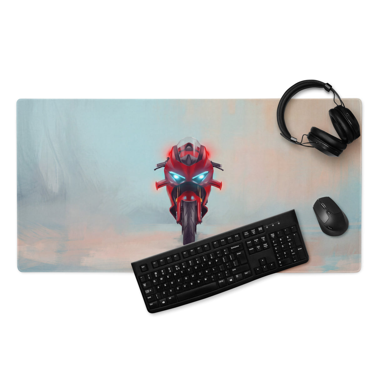 Ducati Panigale V4S Inspired Extra Large Desk Mat, Aesthetic Mousepad for Gamers