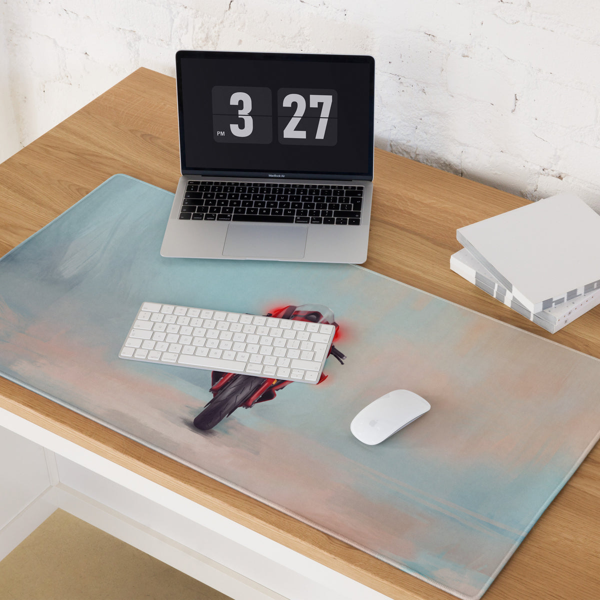 Ducati Panigale V4S Inspired Extra Large Desk Mat, Aesthetic Mousepad for Gamers