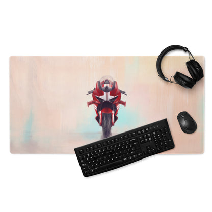 Ducati Panigale V4S Inspired Gaming Mousepad, Oversized Desk Pad with Stitched Edges