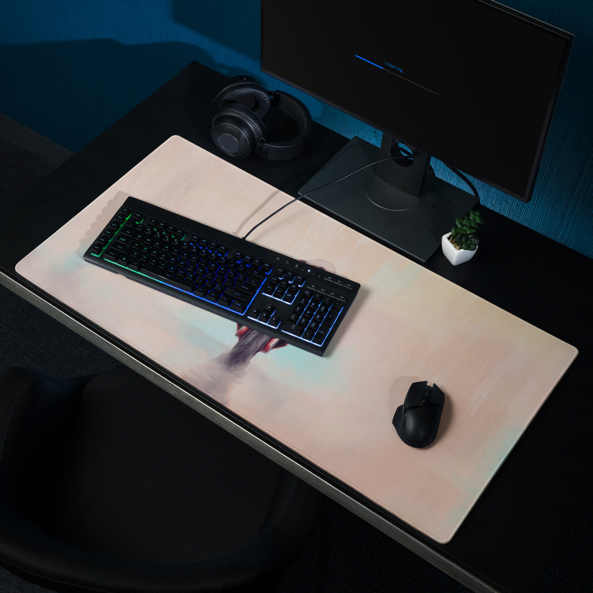 Ducati Panigale V4S Inspired Gaming Mousepad, Oversized Desk Pad with Stitched Edges