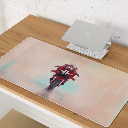 Ducati Panigale V4S Inspired Gaming Mousepad, Oversized Desk Pad with Stitched Edges