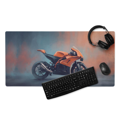KTM RC 8C Inspired Gaming Desk Pad, Oversized Mouse Pad with Stitched Edges