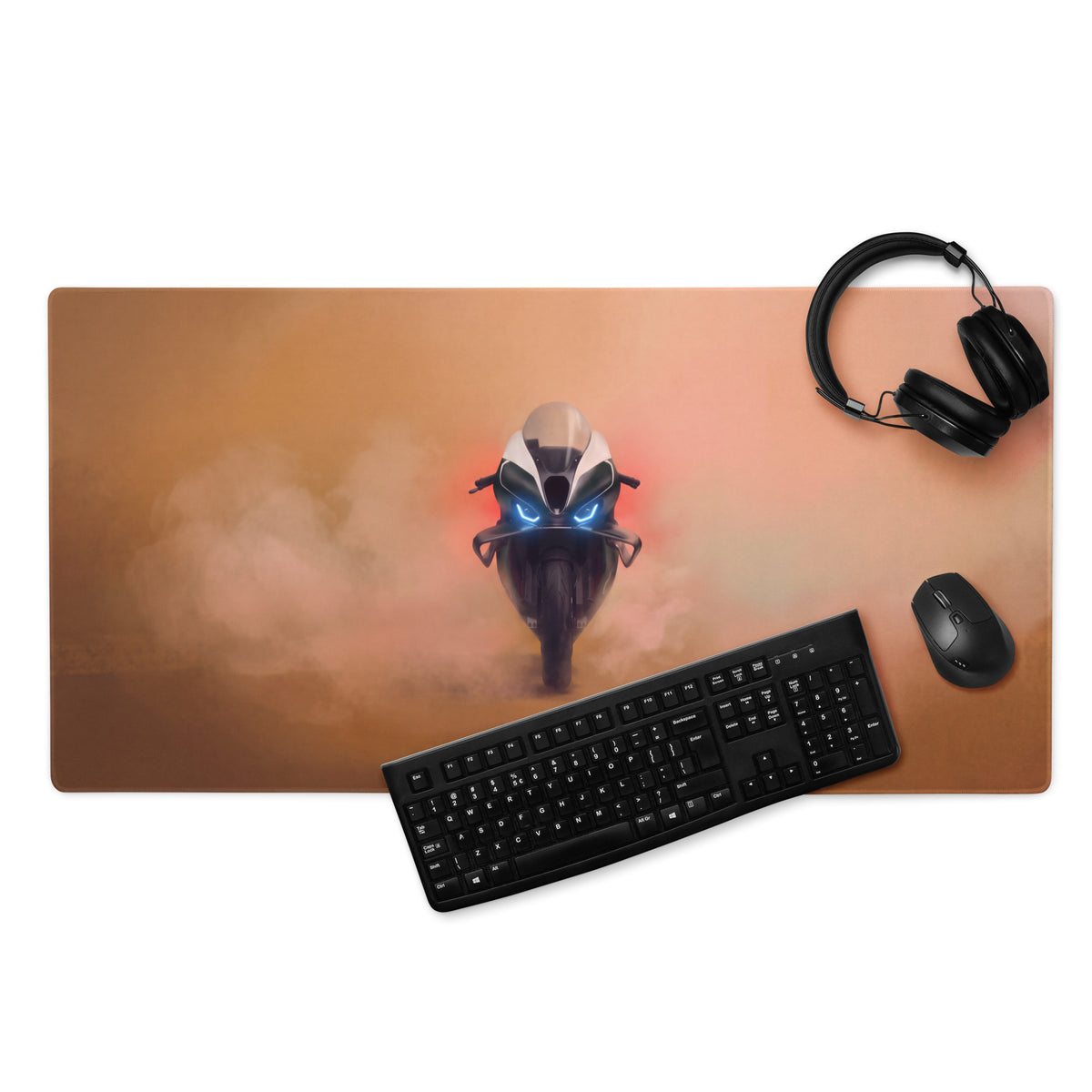 BMW M1000RR Inspired Extra Large Desk Pad, Aesthetic Mousepad for Setup