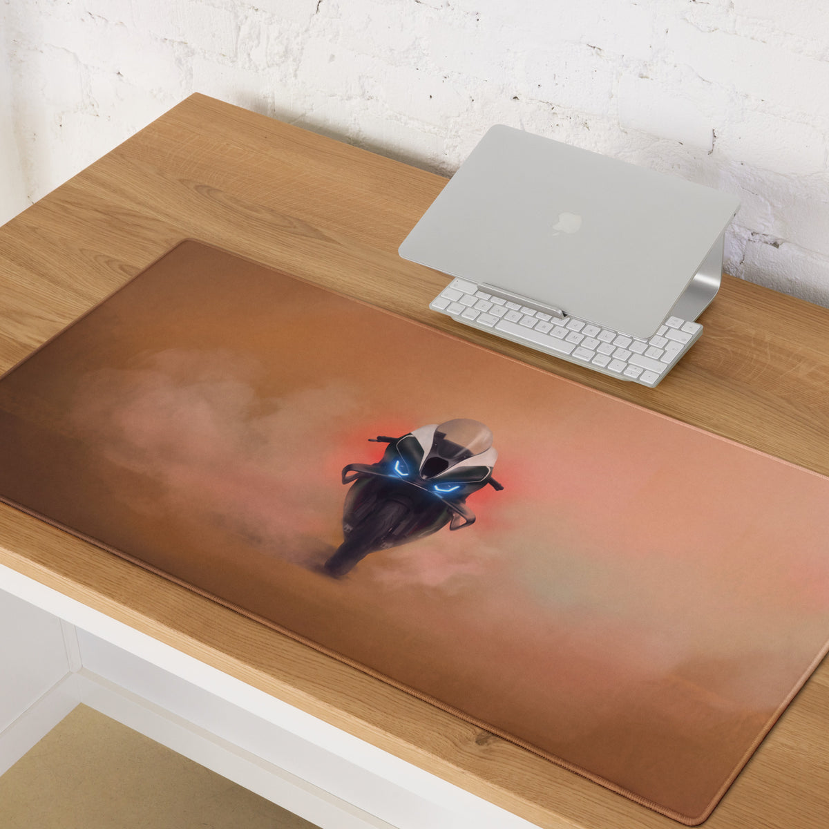 BMW M1000RR Inspired Extra Large Desk Pad, Aesthetic Mousepad for Setup