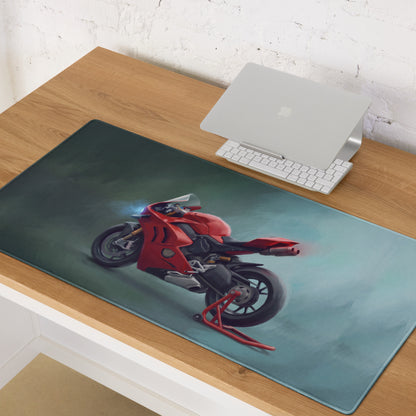 Ducati Panigale V4 Inspired Extra Large Desk Mat, Aesthetic Mousepad for Gamers