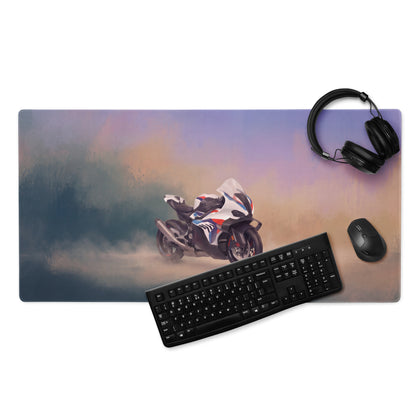 BMW M1000RR Inspired Large Mousepad, Premium Desk Mat for PC Setup