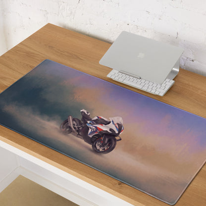 BMW M1000RR Inspired Large Mousepad, Premium Desk Mat for PC Setup