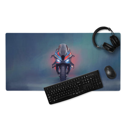 BMW M1000RR Inspired Extra Large Desk Pad, Aesthetic Mousepad for Setup