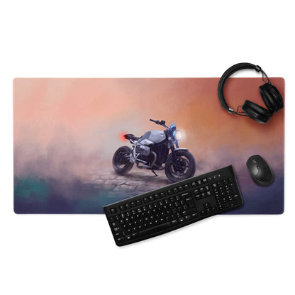 BMW R nineT Inspired Gaming Desk Pad, Oversized Mouse Pad with Stitched Edges