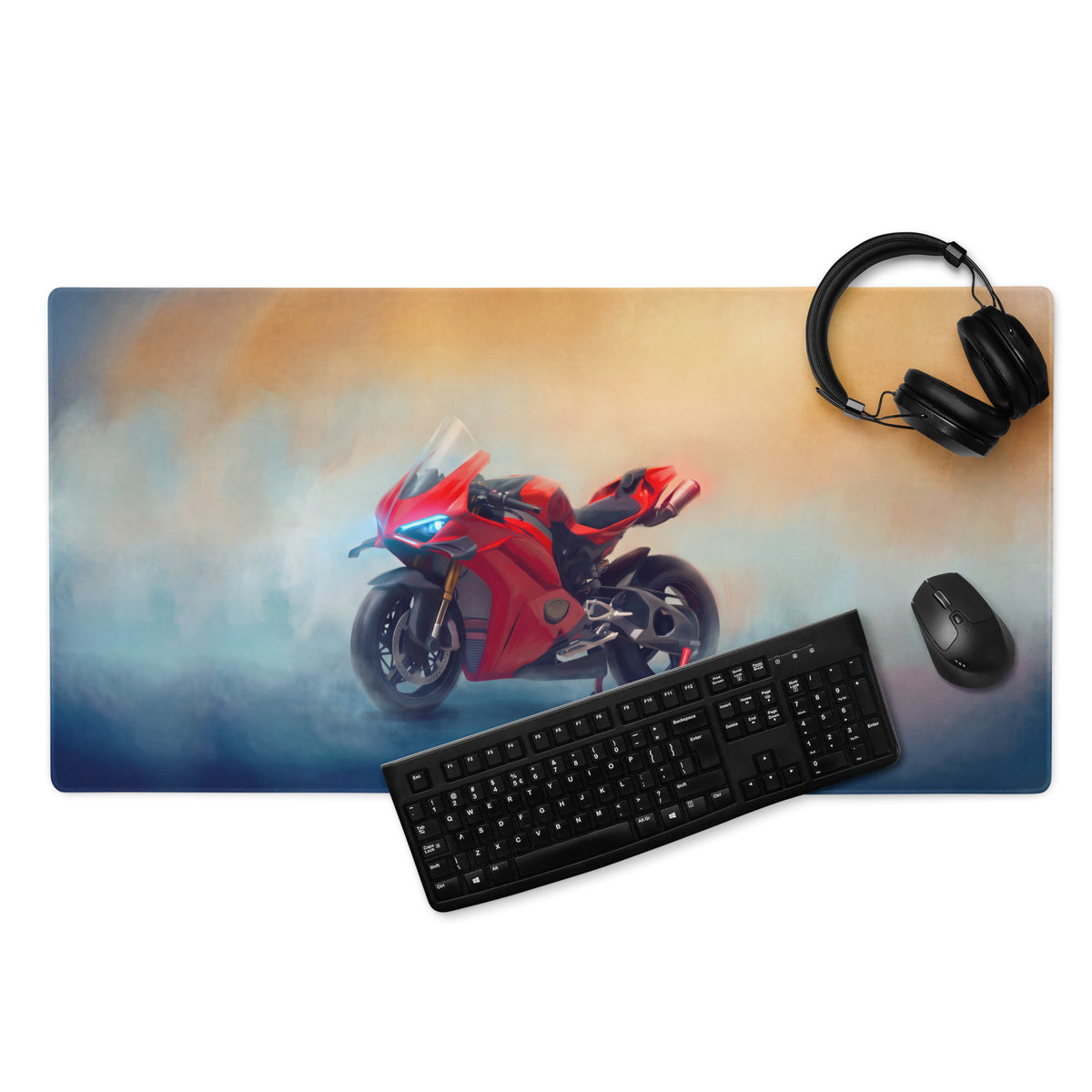 Ducati Panigale V4S Inspired Extended Mouse Pad, Large Desk Mat for Office & Gaming