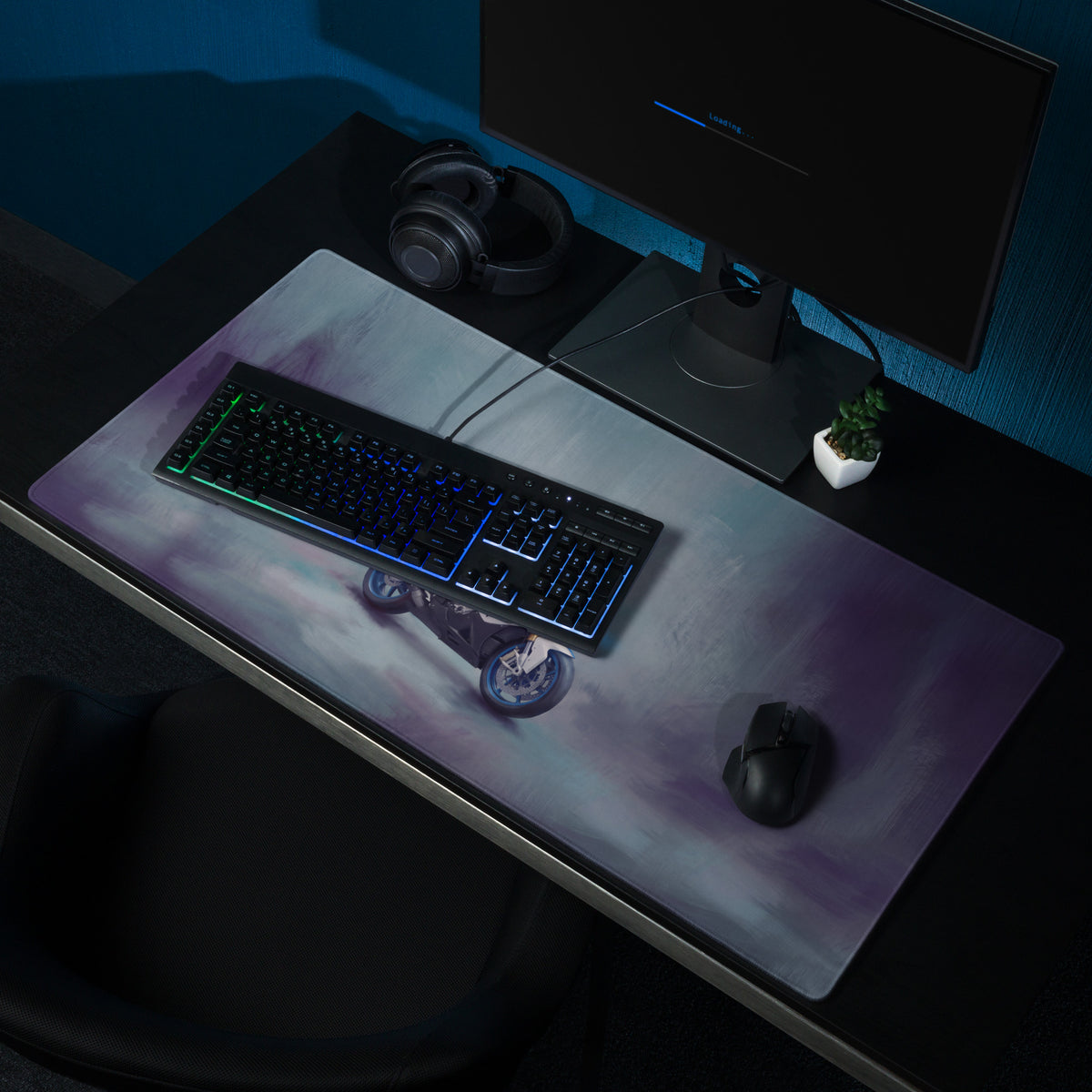 BMW S1000RR Inspired Extra Large Desk Mat, Aesthetic Mousepad for Gamers