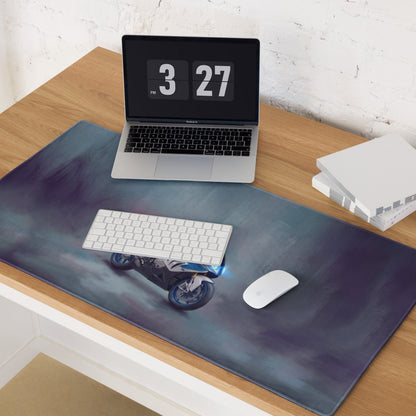 BMW S1000RR Inspired Extra Large Desk Mat, Aesthetic Mousepad for Gamers