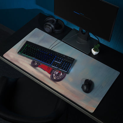 Honda Fireblade Inspired Gaming Desk Pad, Oversized Mouse Pad with Stitched Edges