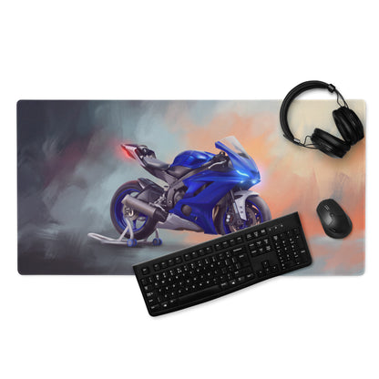 Yamaha R6 Inspired Large Mousepad, Premium Desk Mat for PC Setup
