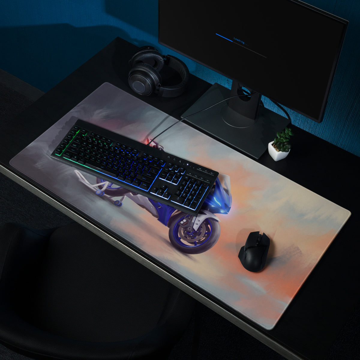 Yamaha R6 Inspired Large Mousepad, Premium Desk Mat for PC Setup