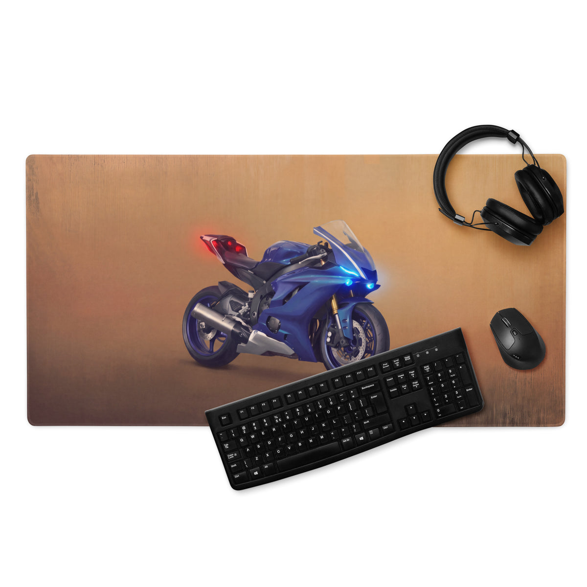 Yamaha R6 Inspired Extended Mouse Pad, Large Desk Mat for PC Setup