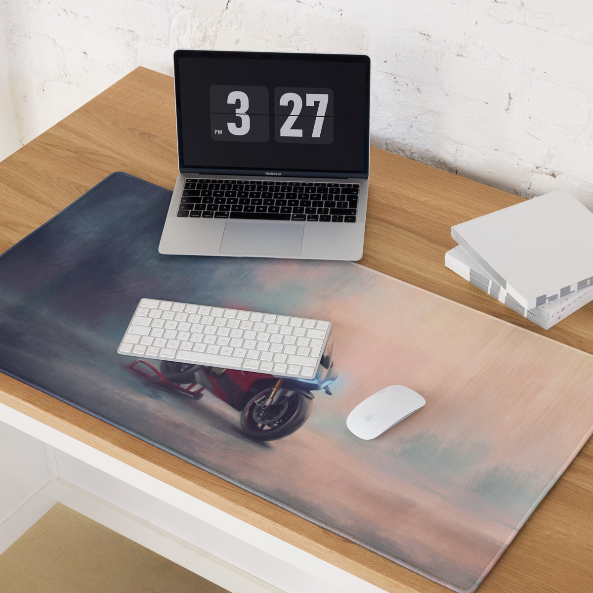 Ducati Panigale V4S Inspired Extra Large Desk Mat, Aesthetic Mousepad for Gamers