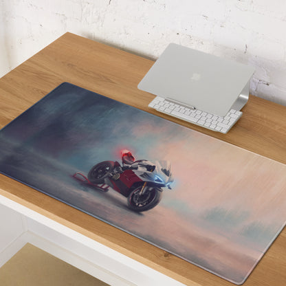 Ducati Panigale V4S Inspired Extra Large Desk Mat, Aesthetic Mousepad for Gamers