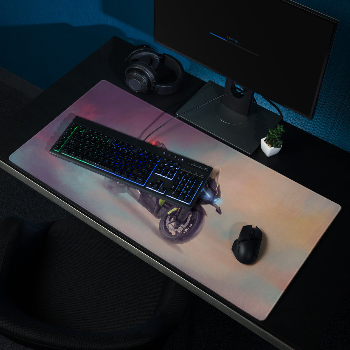 Ducati V4 Lamborghini Inspired Large Mousepad, Premium Desk Mat for PC Setup