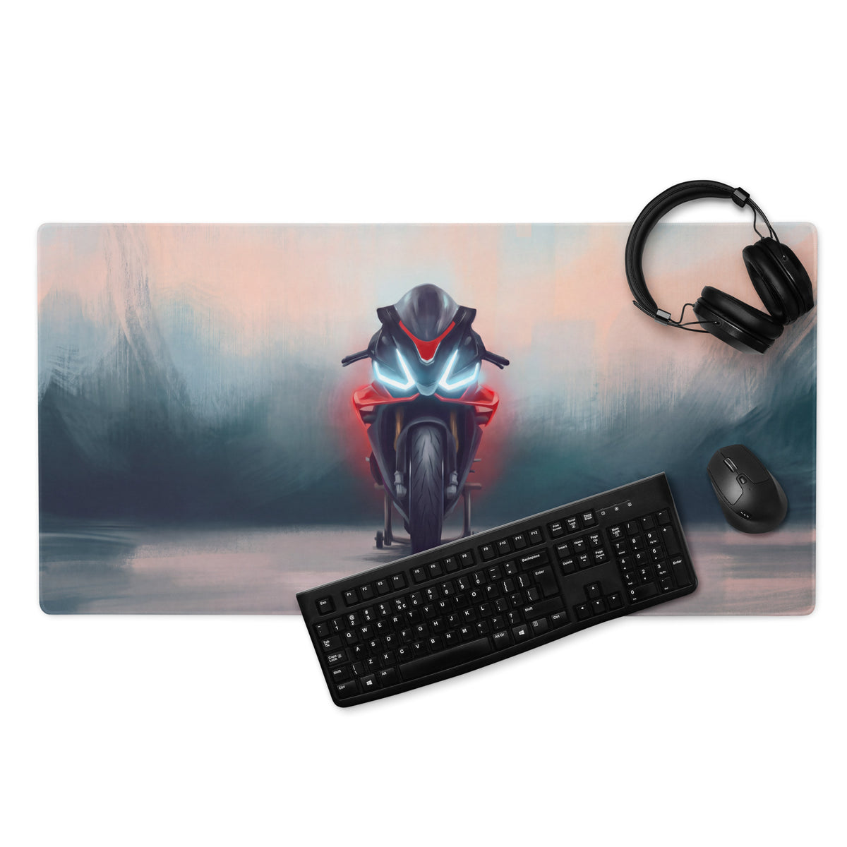 Aprilia RSV4 Factory Inspired Extra Large Desk Mat, Aesthetic Mousepad for Gamers