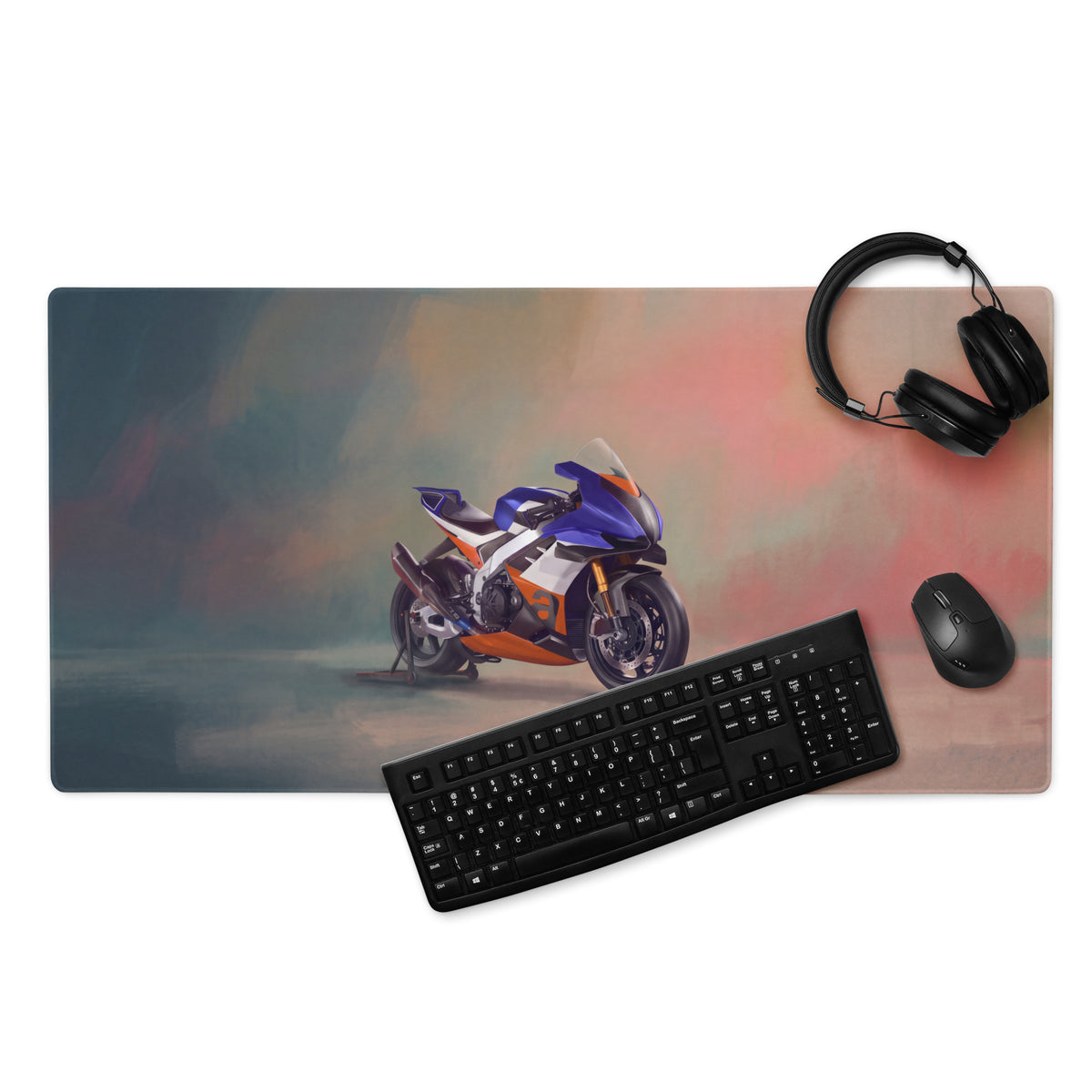 Aprilia RSV4 Xtrenta Inspired Extra Large Desk Mat, Aesthetic Mousepad for Gamers